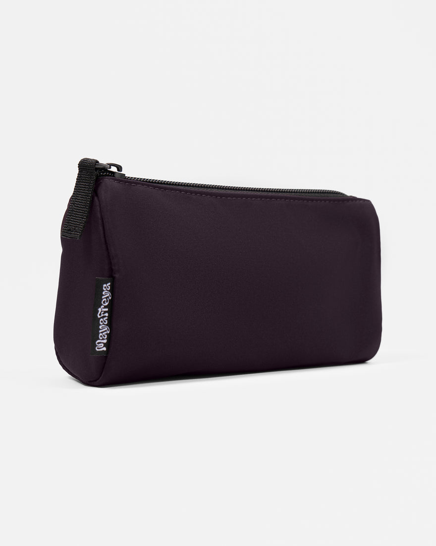 Alisa Deep Plum Cosmetic Pouch
