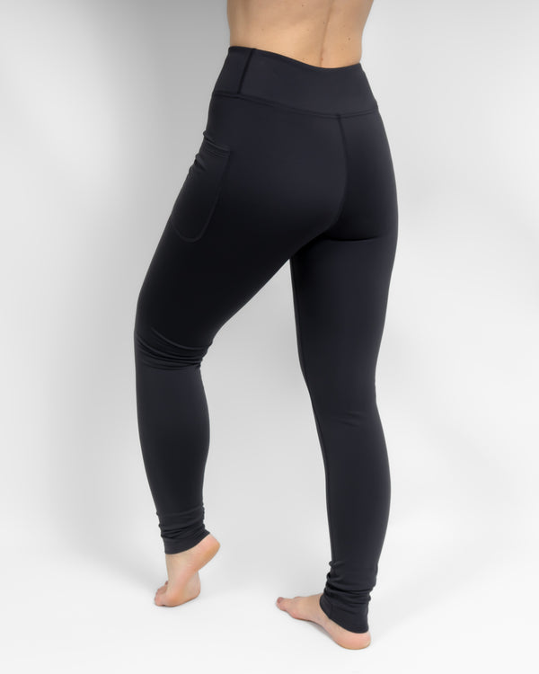 Aya Deep Grey Tight Fit Winter Leggings