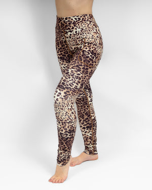 Aya Leopard Tight Fit Winter Leggings