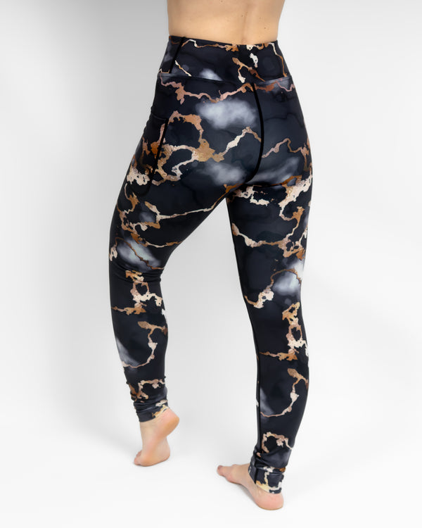 Aya Marble Tight Fit Winter Leggings