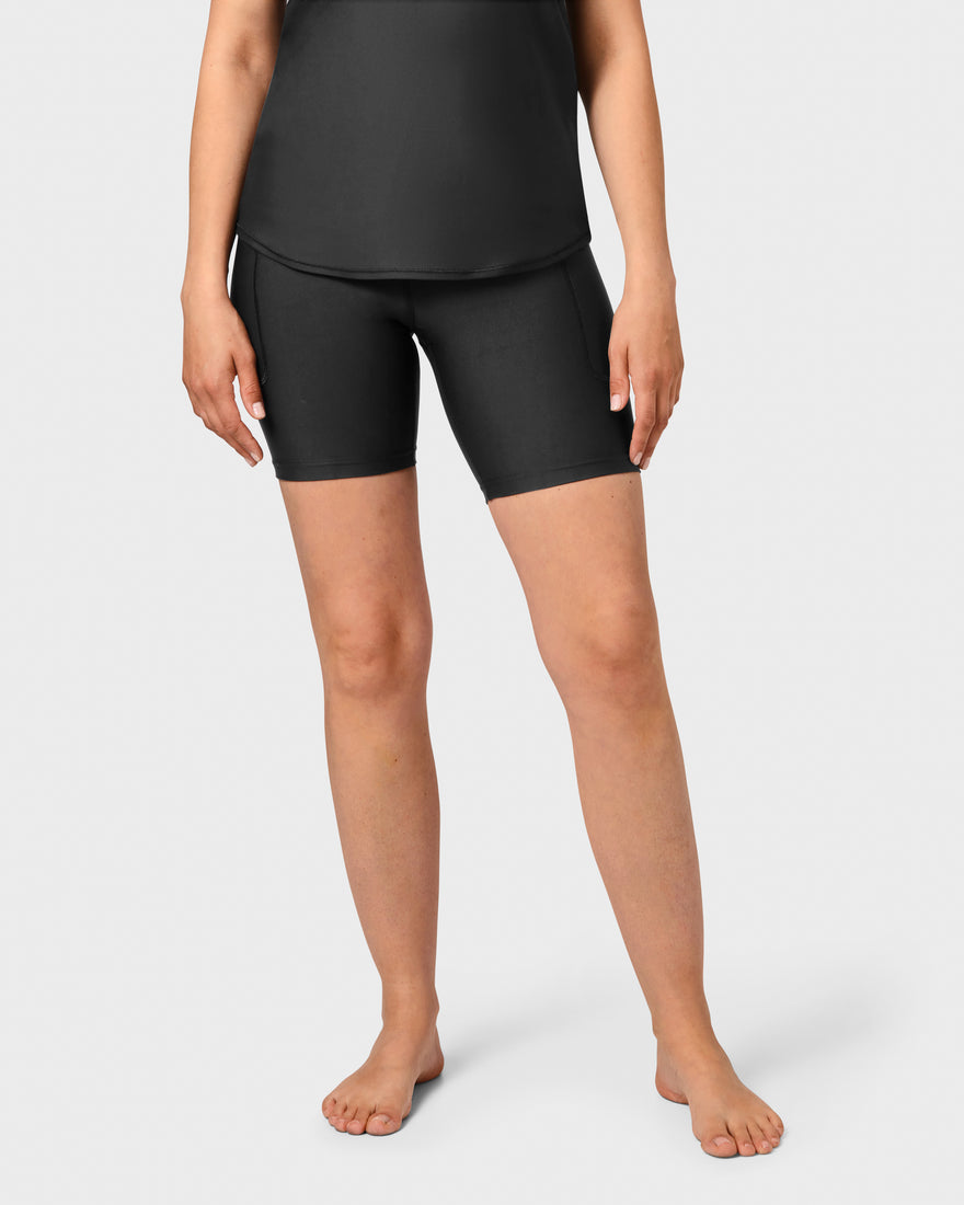 Eva Black Compression Shorts