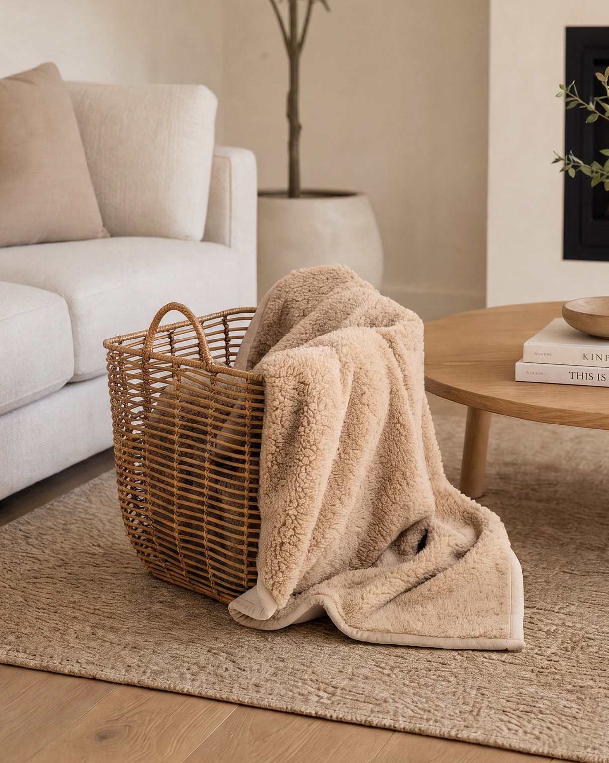 Faye Beige Blanket