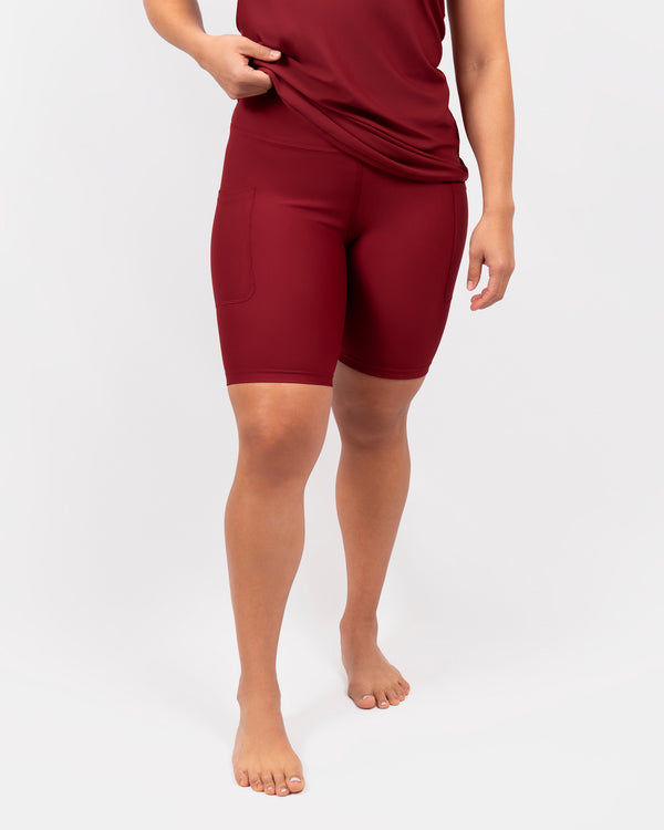 Signature Bordeaux Shorts