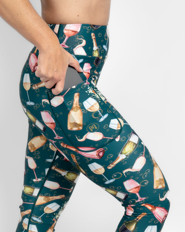 Lillemor x Champagnekassen - Signature Sip Happens Leggings