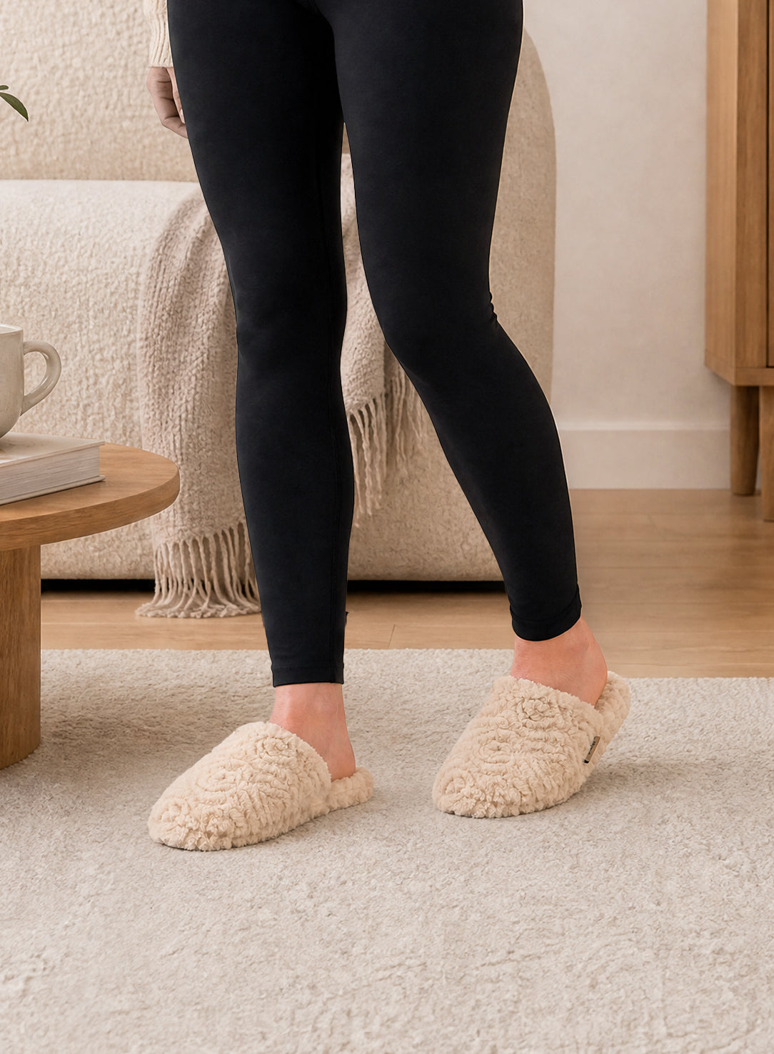 Vega Beige Homewear Slippers