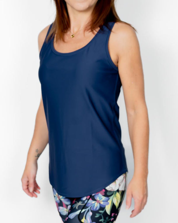 Vigga Fitted Navy Top