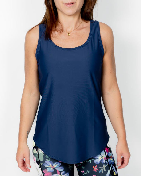 Vigga Fitted Navy Top