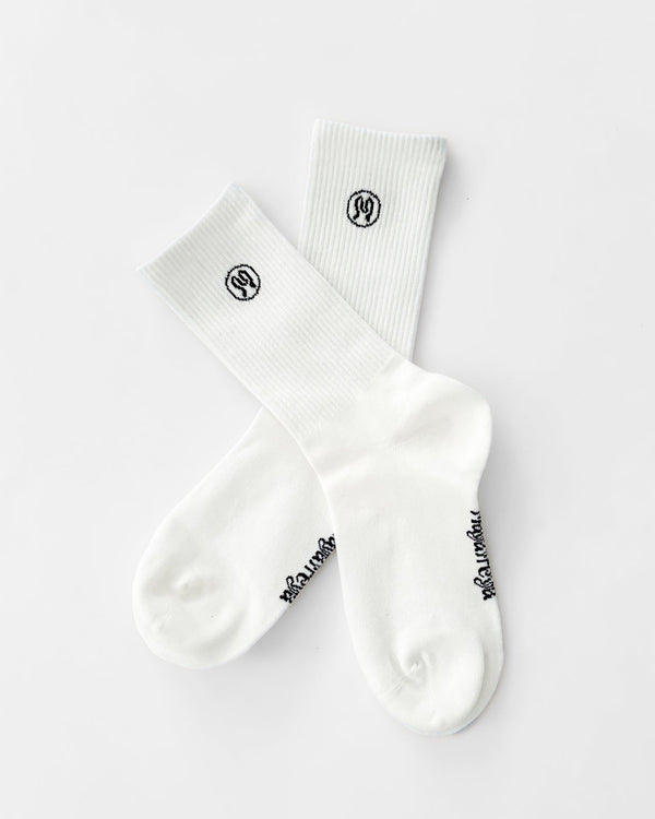 Zoe White Socks